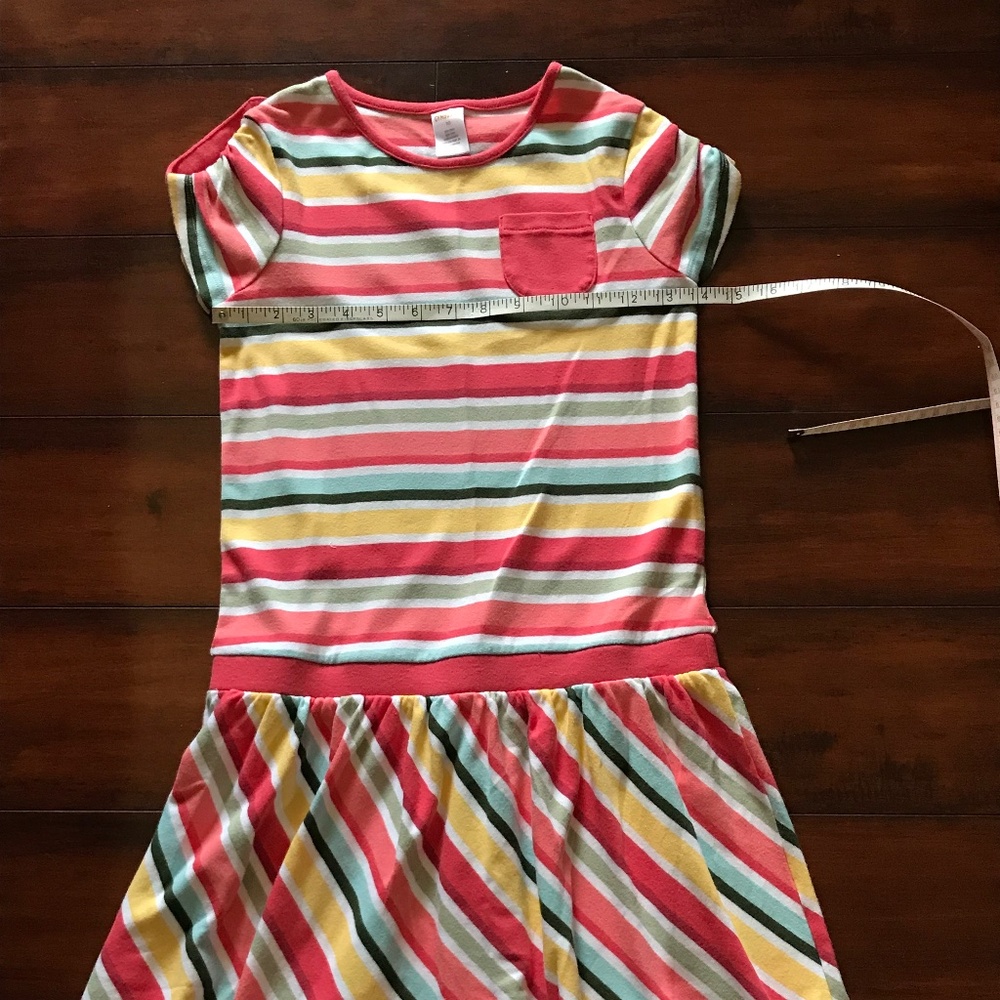 Gymboree girls summer striped dress SZ 10, EUC